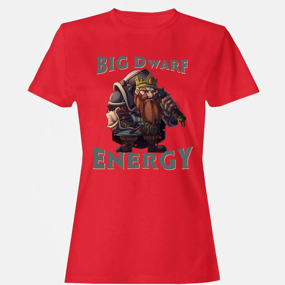 Big Dwarf Energy Women's T-Shirt - Red - 13