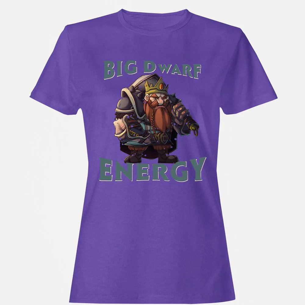 Big Dwarf Energy Women's T-Shirt - Purple - 12