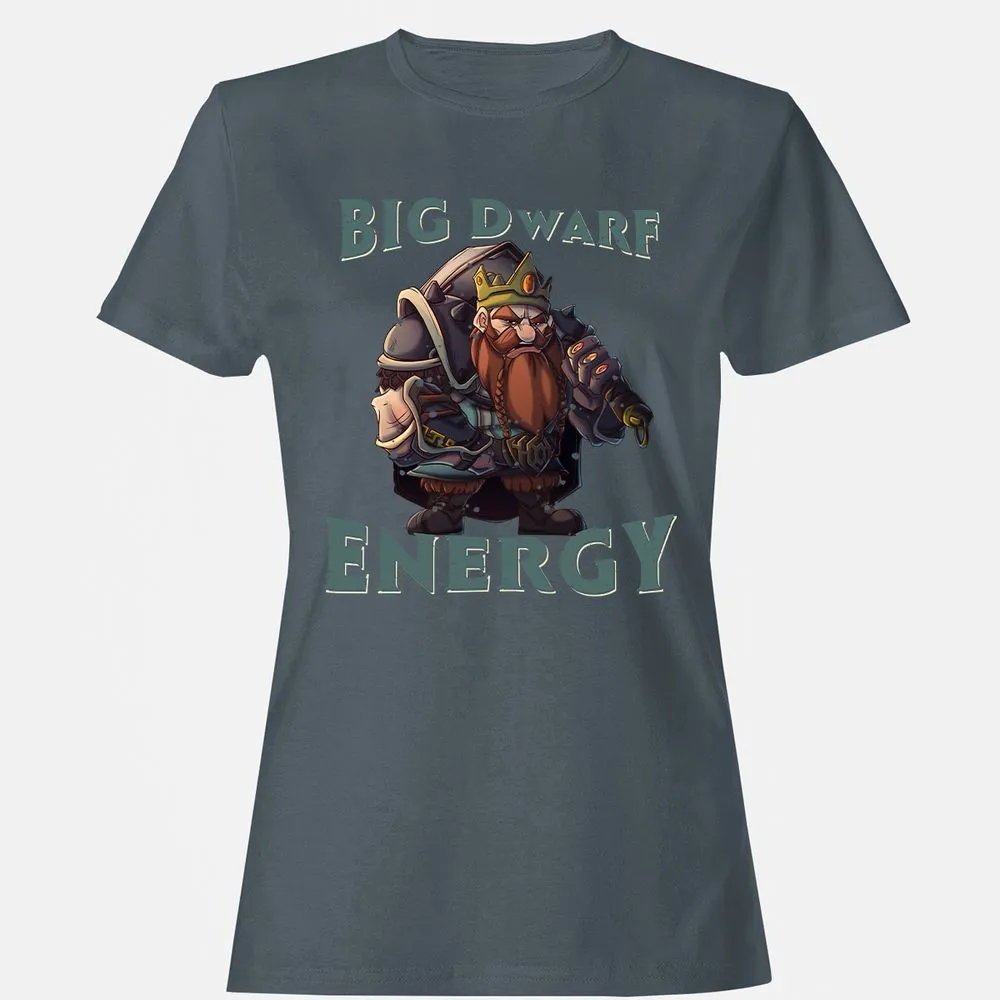 Big Dwarf Energy Women's T-Shirt - Charcoal - 3