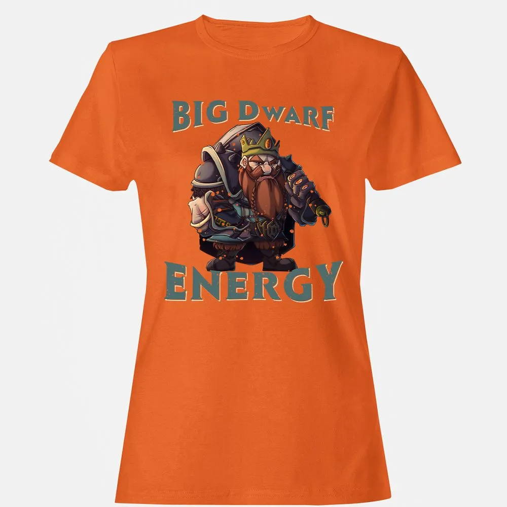 Big Dwarf Energy Women's T-Shirt - Orange - 11