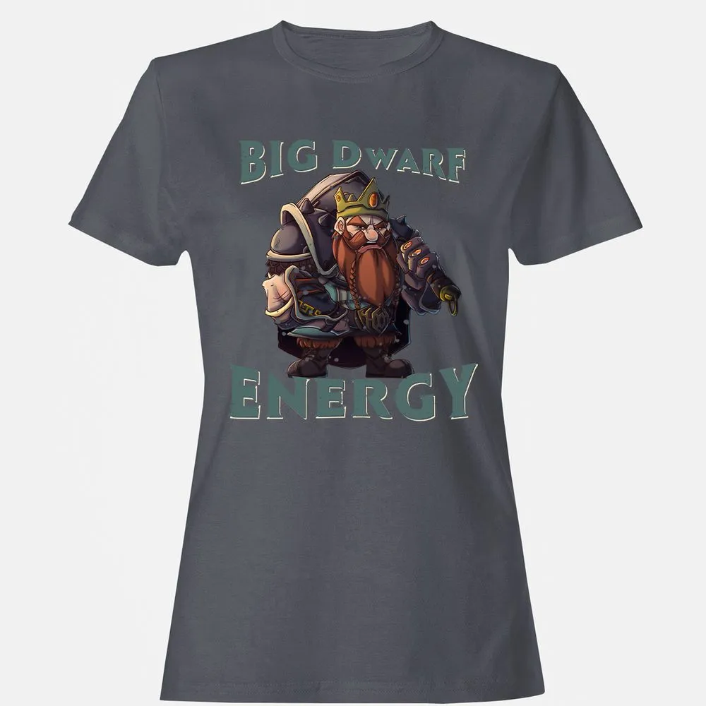 Big Dwarf Energy Women's T-Shirt - Dark Heather - 5