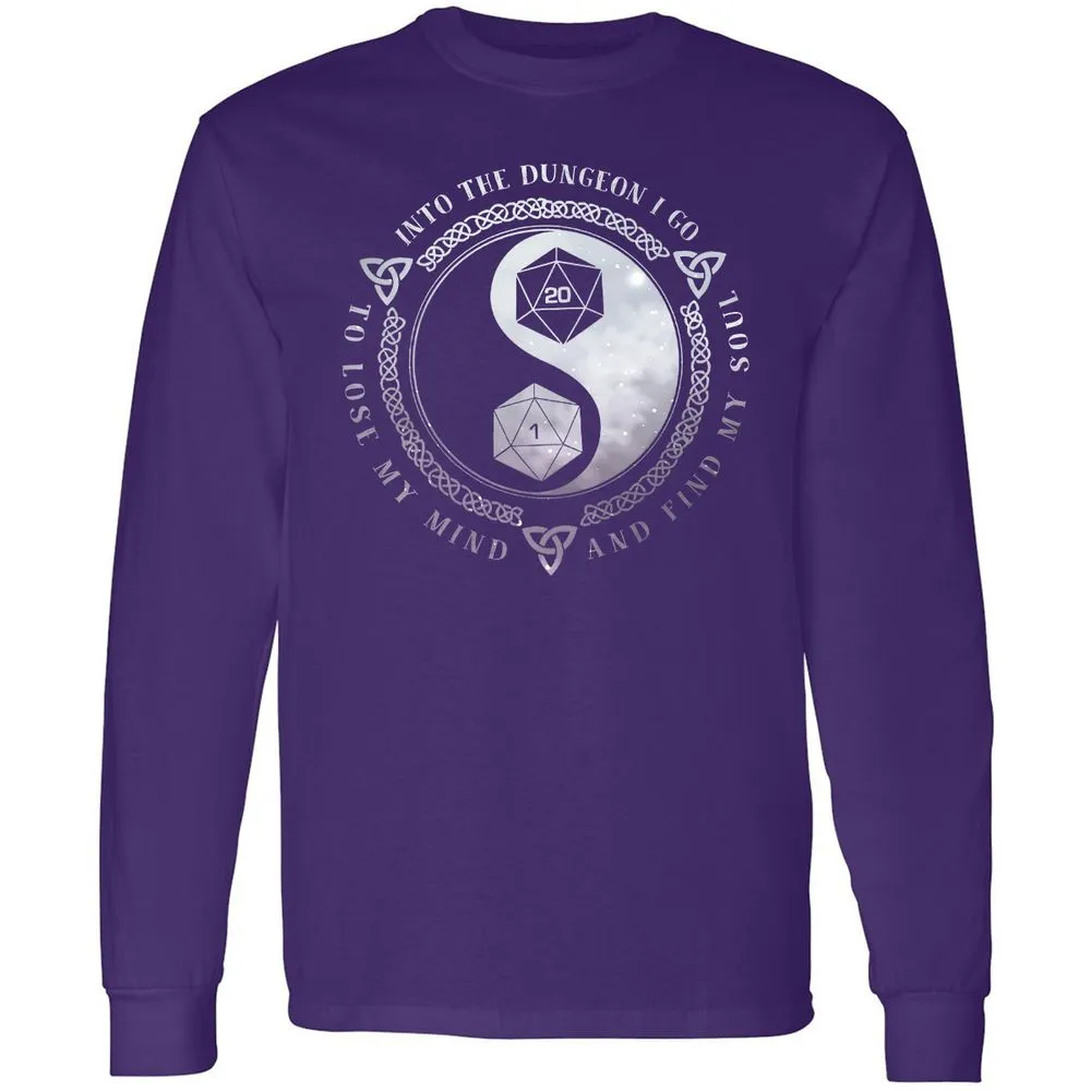 Into The Dungeon I Go Long Sleeve T-Shirt - Purple - 13