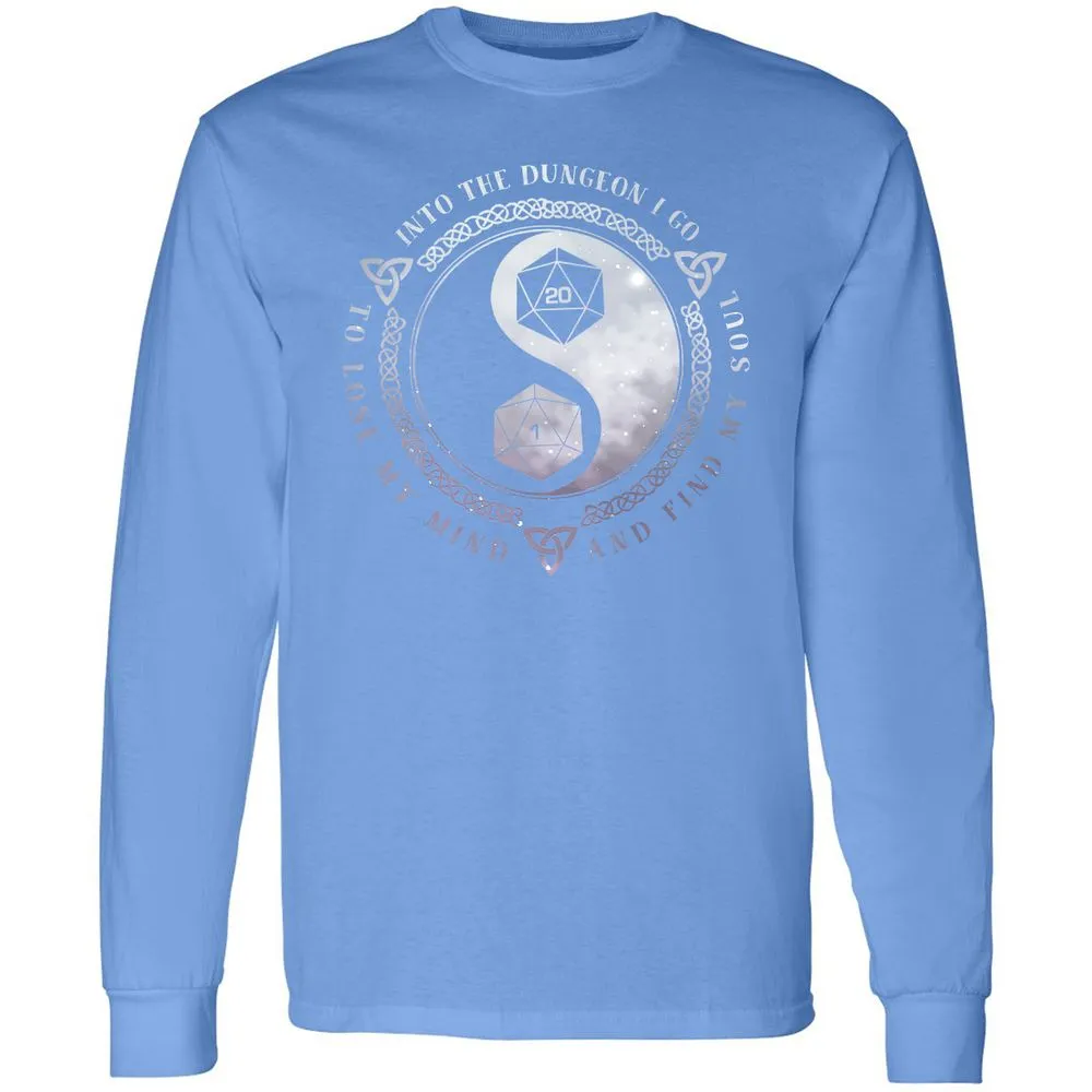 Into The Dungeon I Go Long Sleeve T-Shirt - Carolina Blue - 12