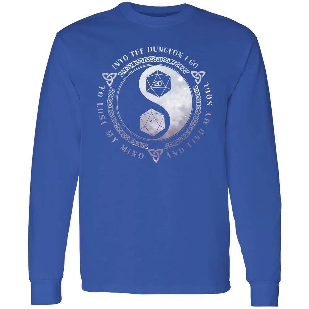 Into The Dungeon I Go Long Sleeve T-Shirt - Royal - 8