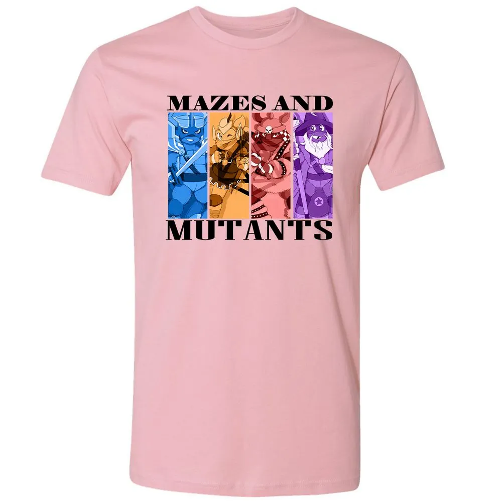 Mazes & Mutants Premium Unisex T-Shirt - Light Pink - 3