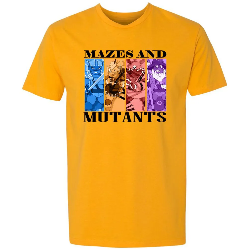 Mazes & Mutants Premium Unisex T-Shirt - Gold - 12