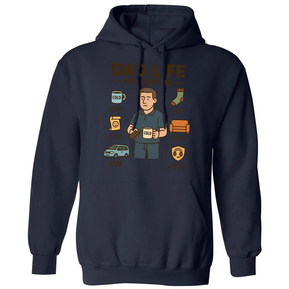 Dad Life RPG Edition Classic Unisex Hoodie - Navy - 8