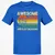 Awesome Dad Explore Dungeons Slay Dragons Classic Unisex T-Shirt - Royal - 11