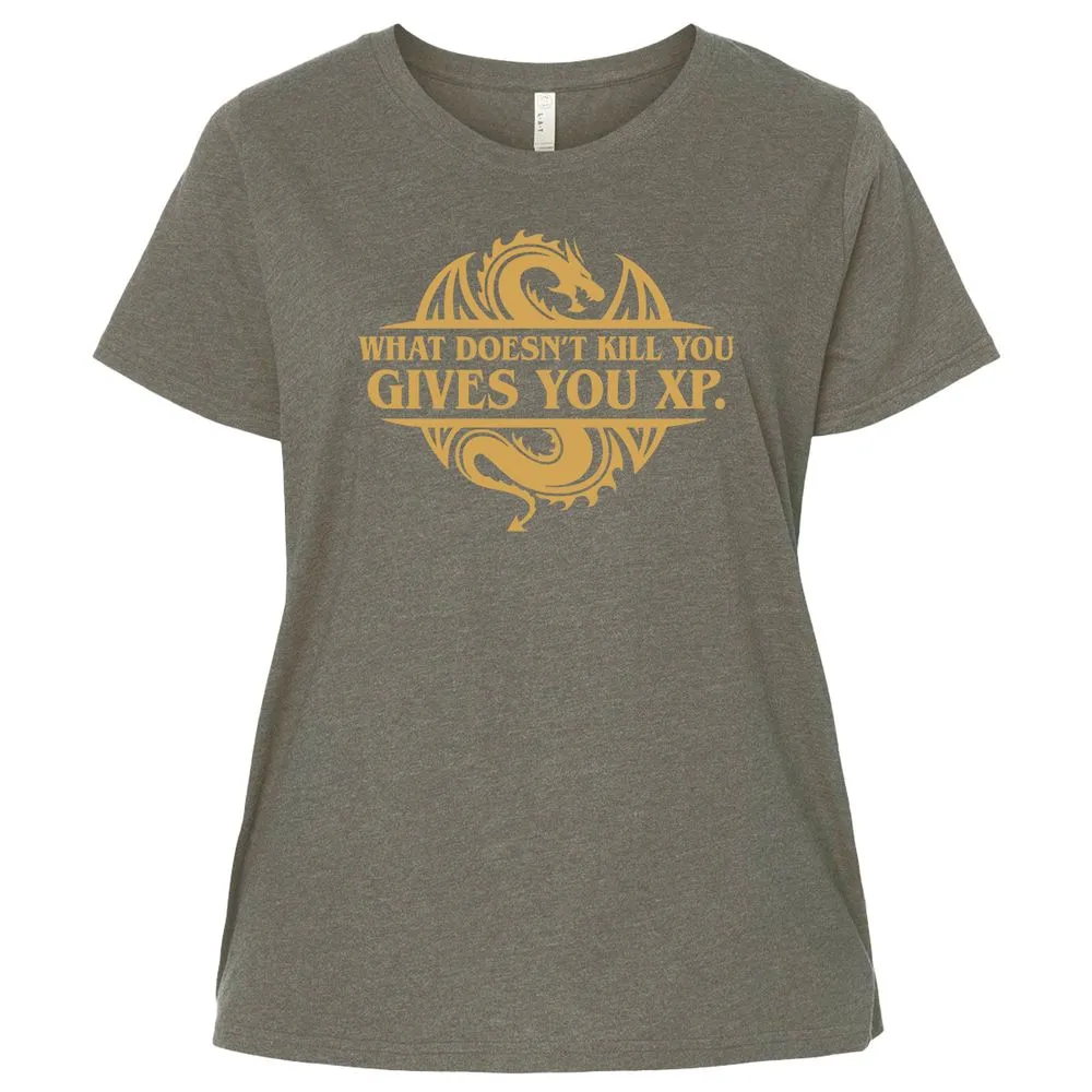 What Doesn't Kill You Gives You XP Ladies Curvy Jersey - Bamboo Blackout - 2