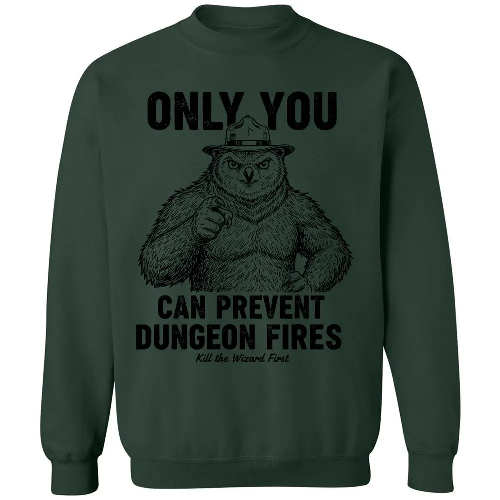 Only You Can Prevent Dungeon Fires - Forest Green - 4