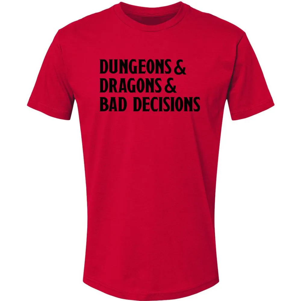 Bad Decisions Premium Unisex T-Shirt - Red - 6