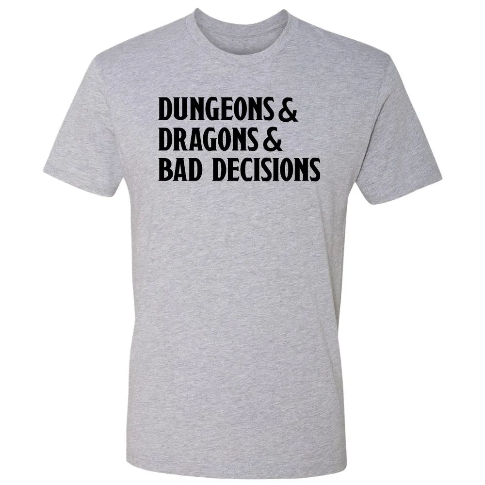 Bad Decisions Premium Unisex T-Shirt - Heather Grey - 9