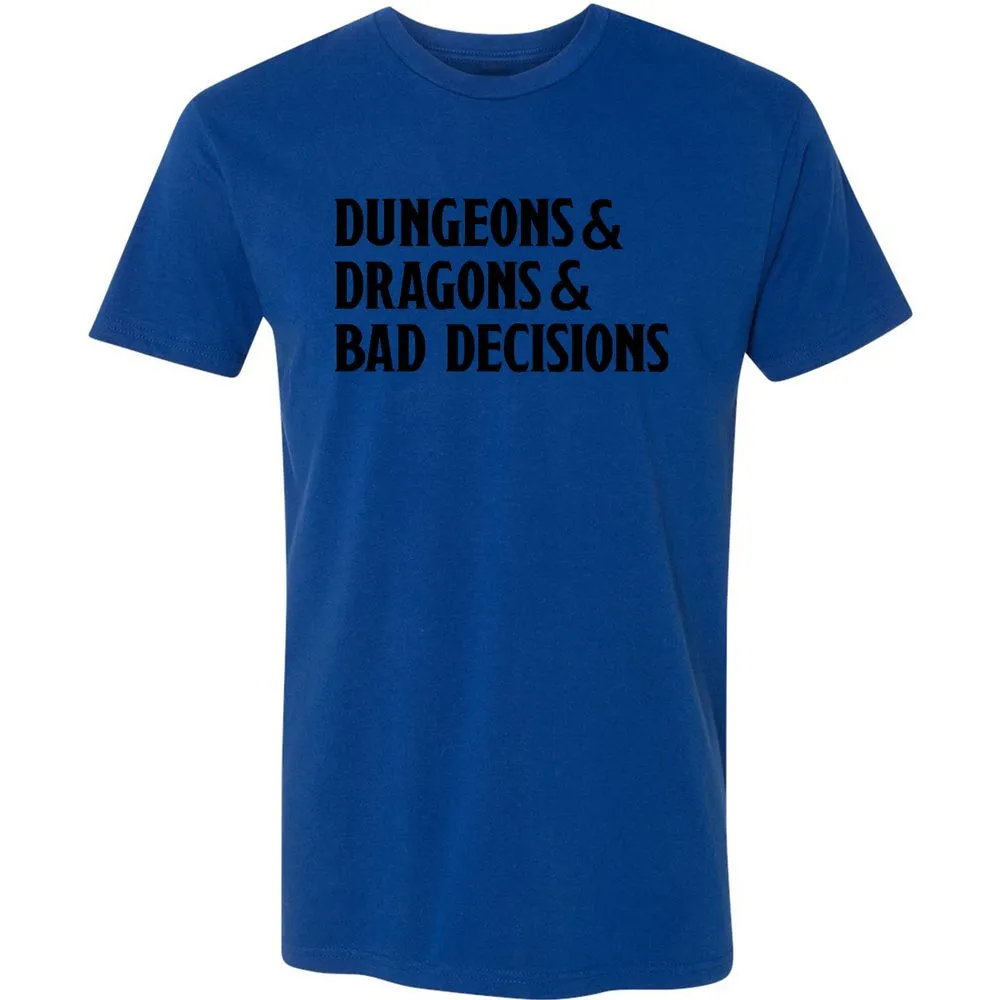 Bad Decisions Premium Unisex T-Shirt - Royal - 10