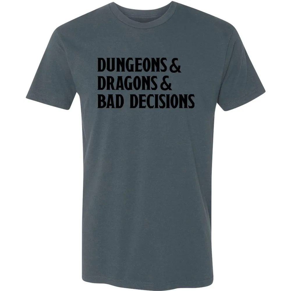 Bad Decisions Premium Unisex T-Shirt - Indigo - 15