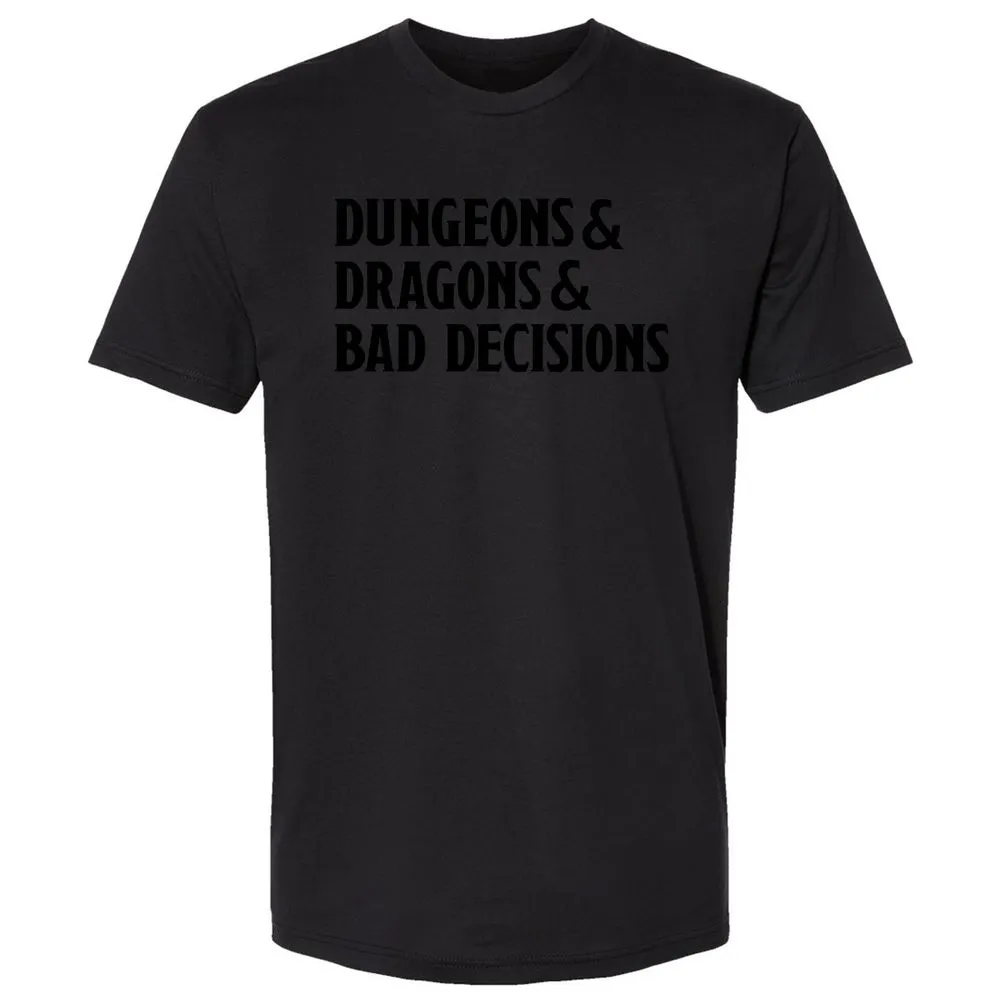 Bad Decisions Premium Unisex T-Shirt - Black - 16