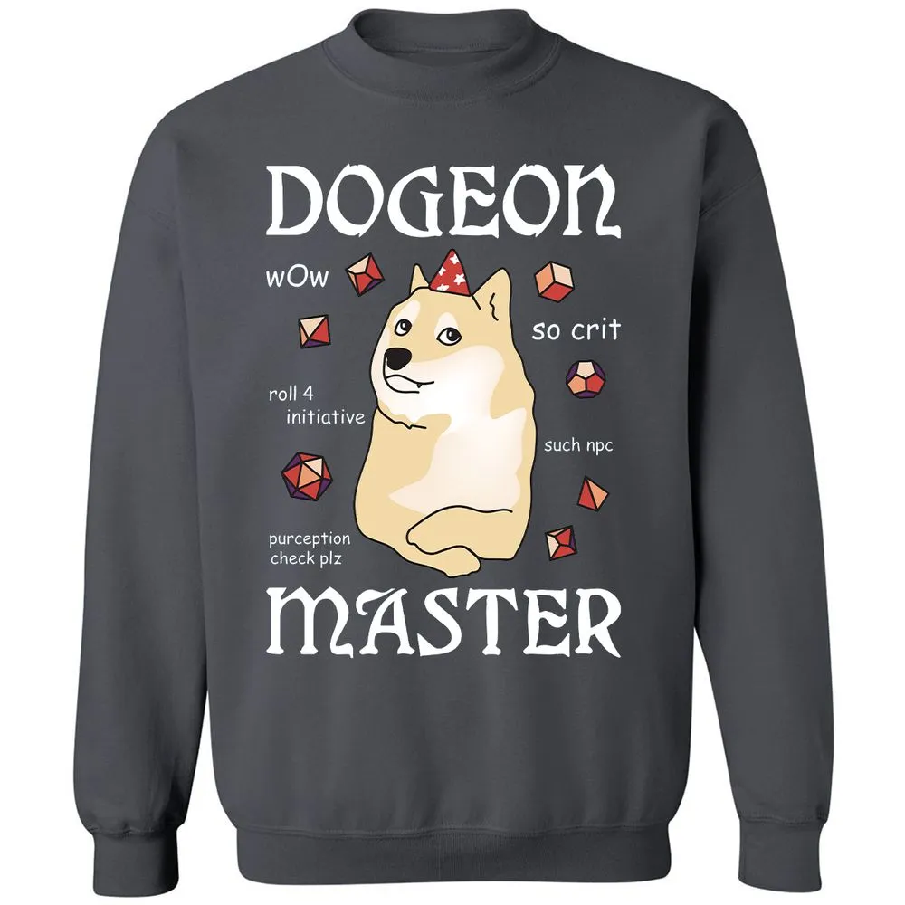 Dogeon Master Classic Unisex Sweatshirt - Charcoal - 7
