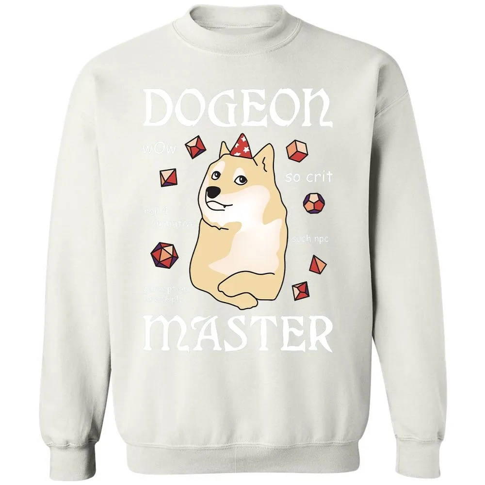 Dogeon Master Classic Unisex Sweatshirt - White - 12