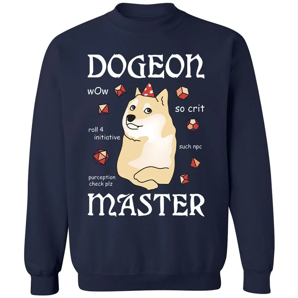 Dogeon Master Classic Unisex Sweatshirt - Navy - 2