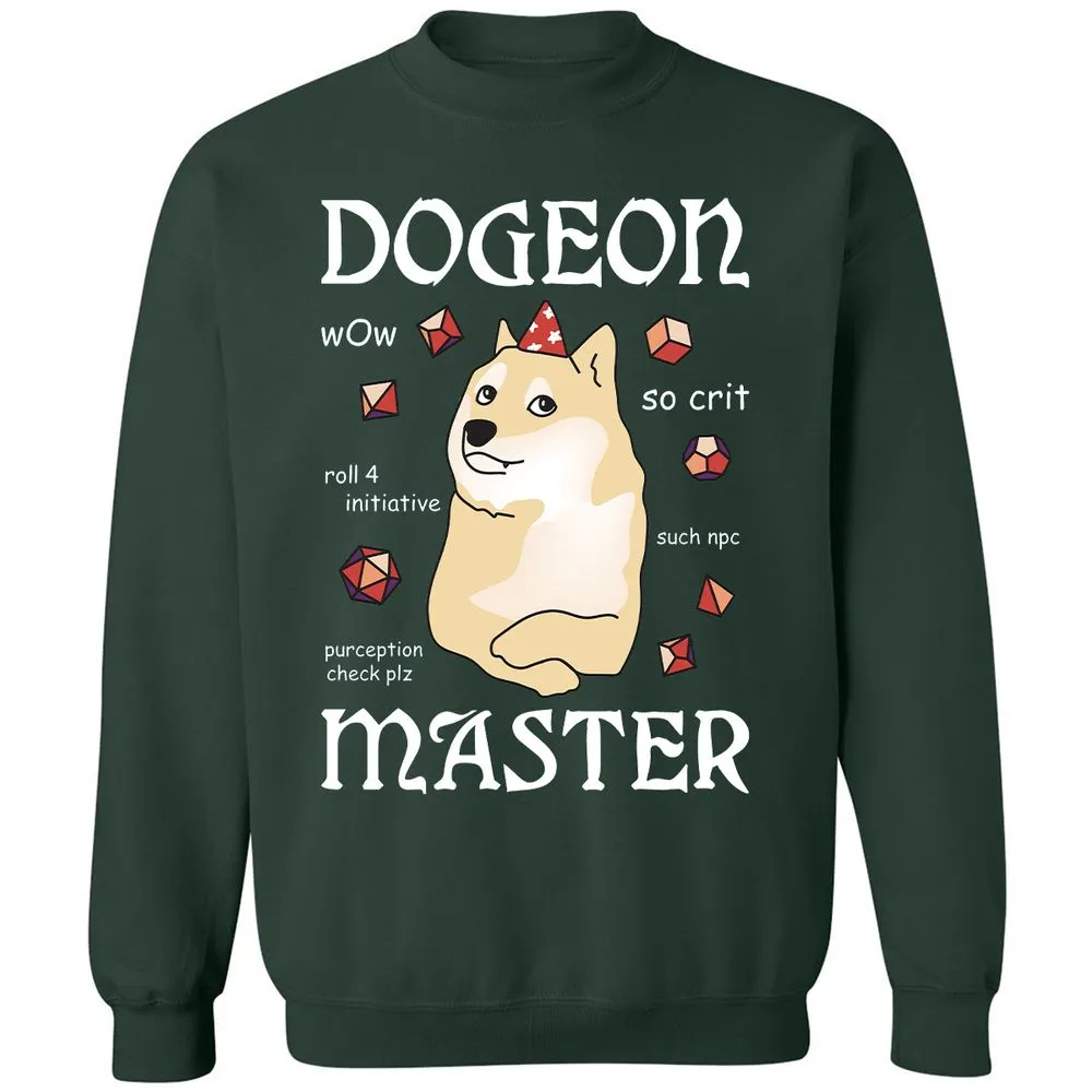 Dogeon Master Classic Unisex Sweatshirt - Forest Green - 4