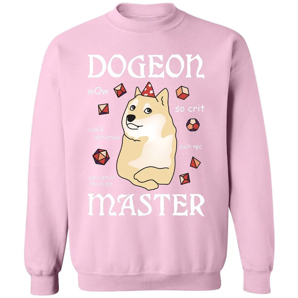 Dogeon Master Classic Unisex Sweatshirt - Light Pink - 3