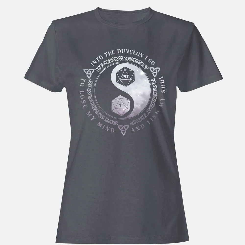 Into The Dungeon I Go Women's T-Shirt - Dark Heather - 5