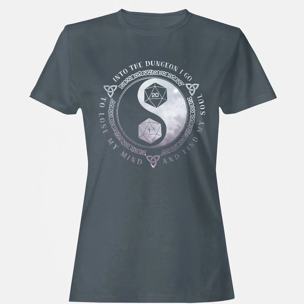 Into The Dungeon I Go Women's T-Shirt - Charcoal - 3