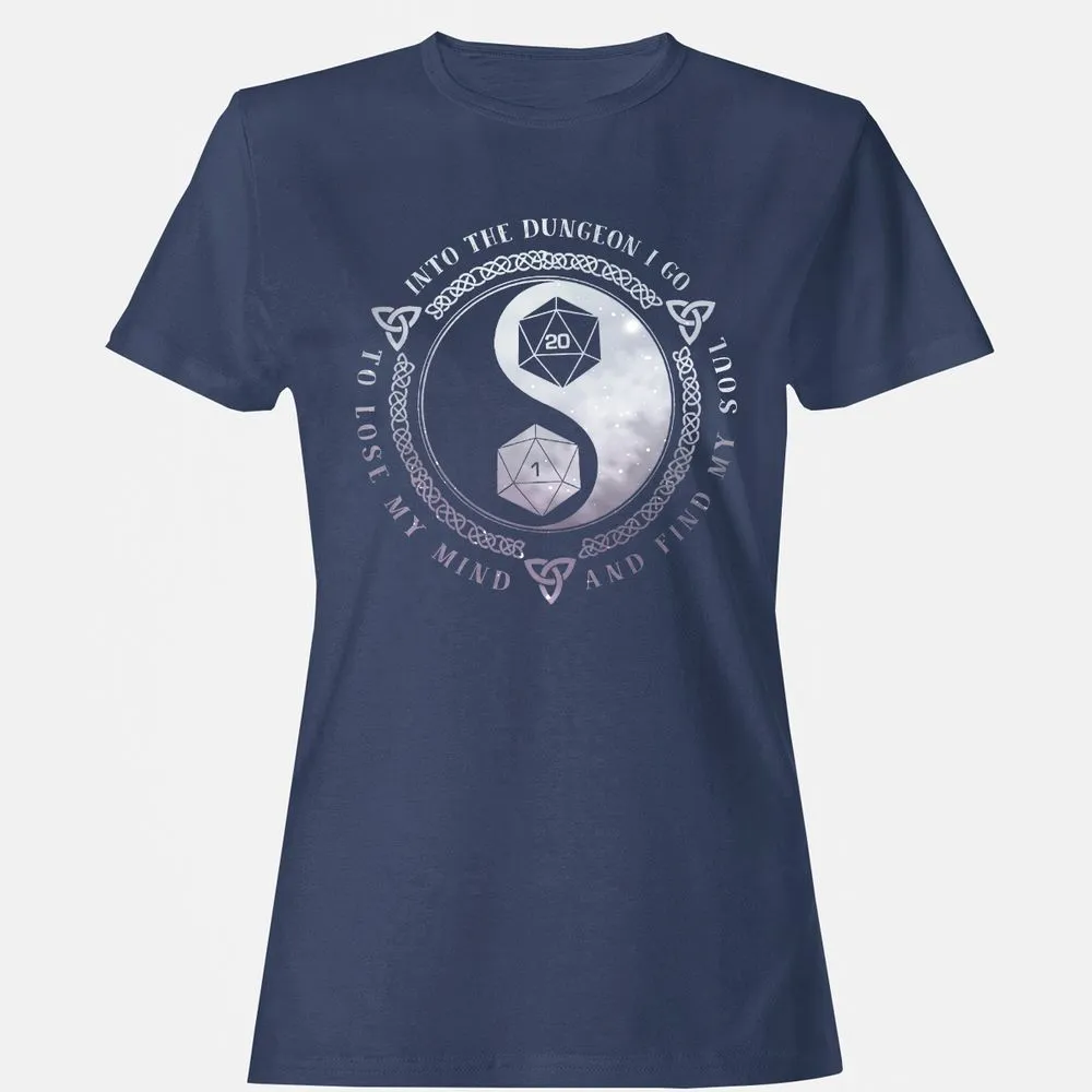 Into The Dungeon I Go Women's T-Shirt - Navy - 10