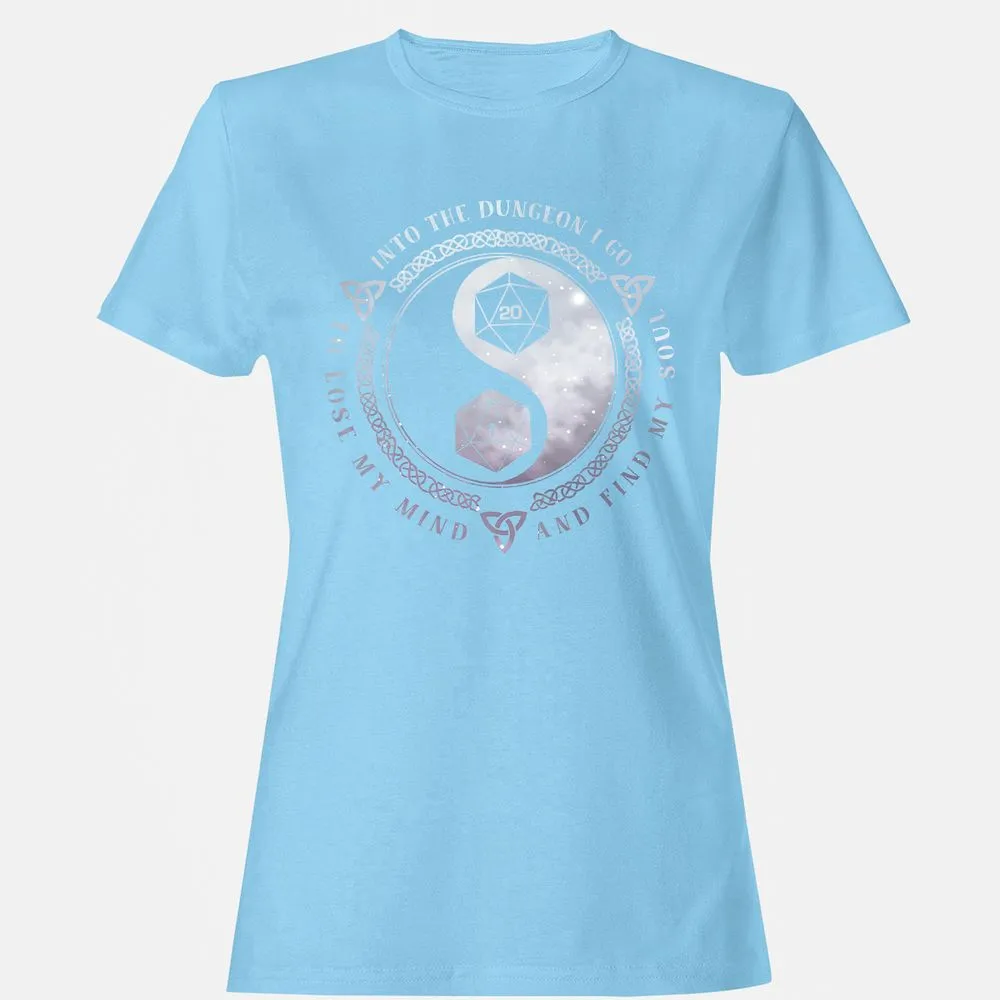 Into The Dungeon I Go Women's T-Shirt - Light Blue - 8