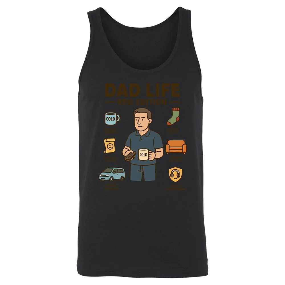 Dad Life RPG Edition Unisex Jersey Tank - Black - 14