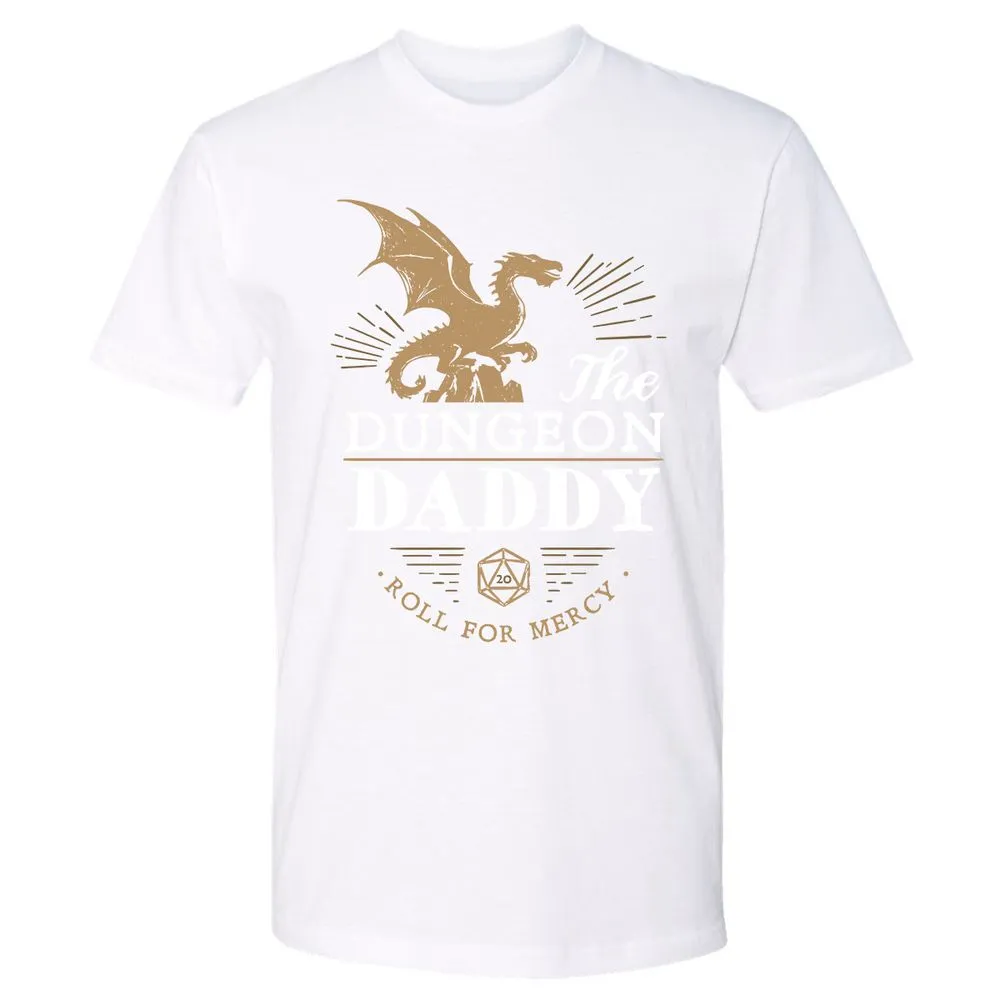 Dungeon Daddy Roll For Mercy Premium Unisex T-Shirt - White - 4