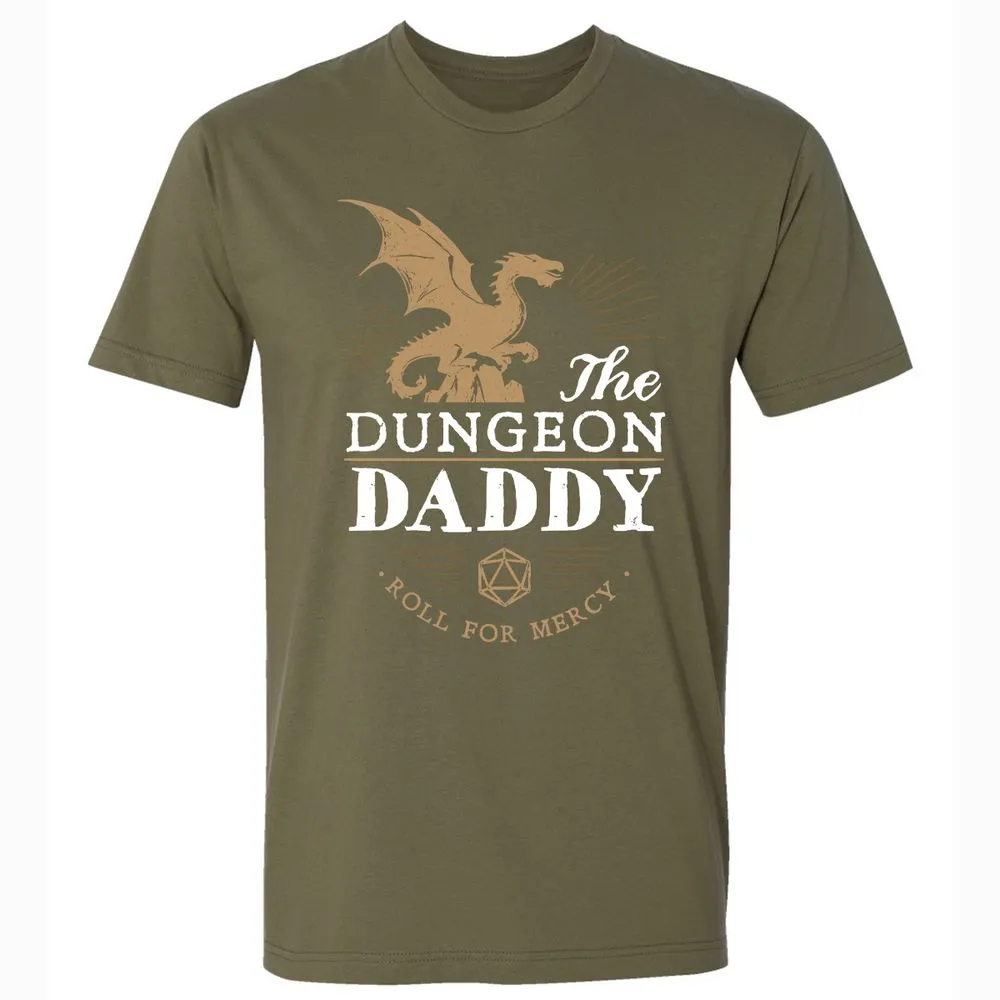 Dungeon Daddy Roll For Mercy Premium Unisex T-Shirt - Military Green - 5