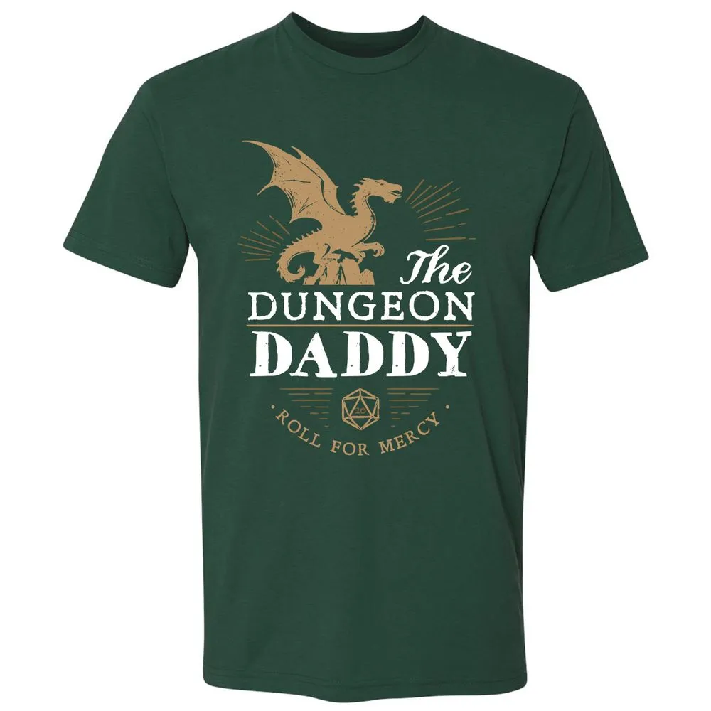 Dungeon Daddy Roll For Mercy Premium Unisex T-Shirt - Forest Green - 13