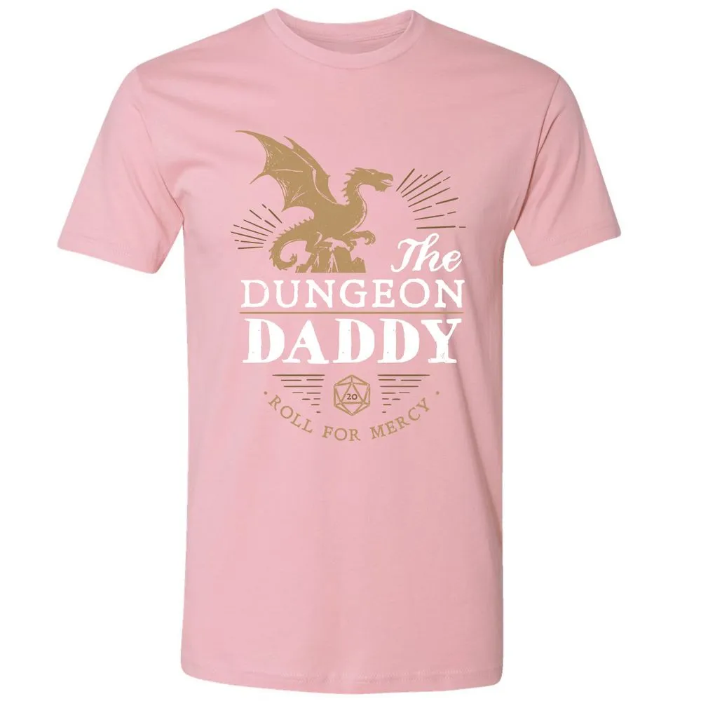Dungeon Daddy Roll For Mercy Premium Unisex T-Shirt - Light Pink - 3