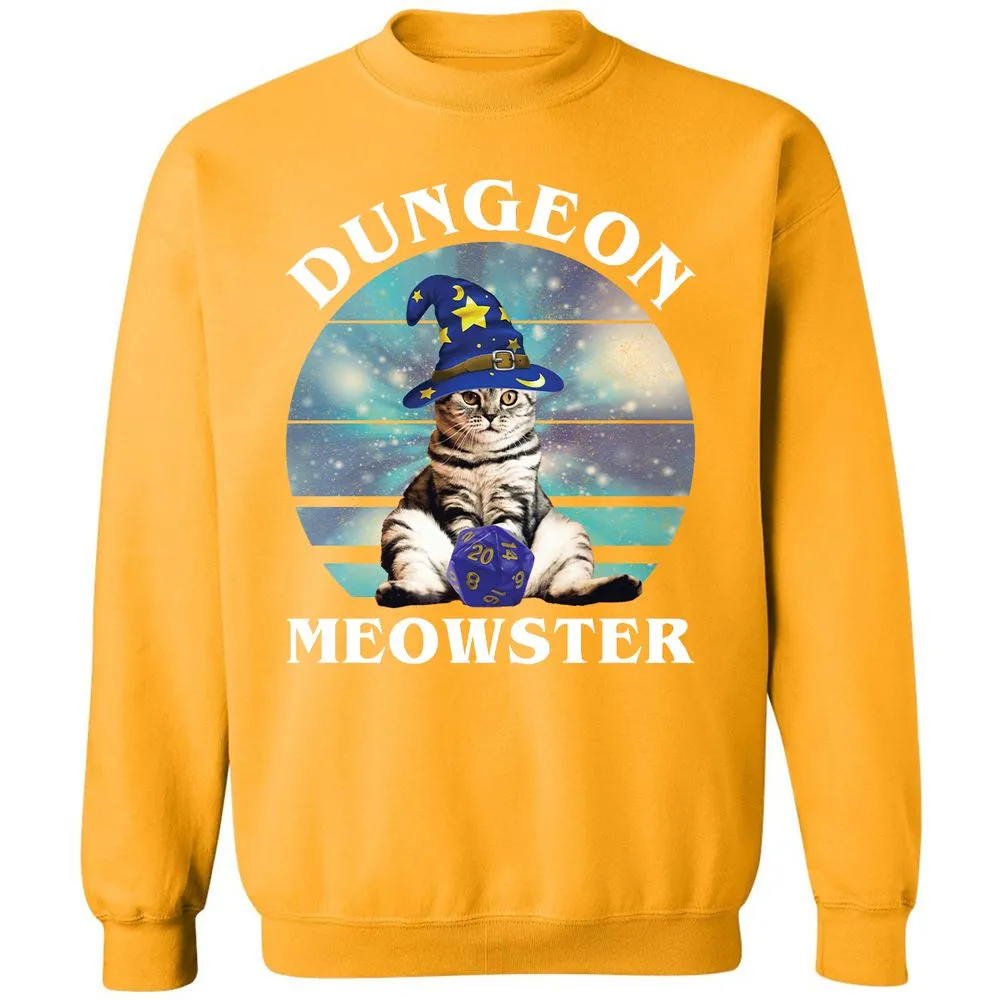 Dungeon Meowster Vintage Classic Unisex Sweatshirt - Gold - 11