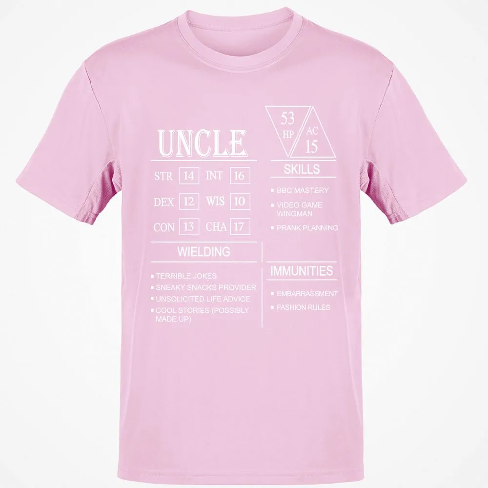 Uncle Stats Classic Unisex T-Shirt - Light Pink - 5