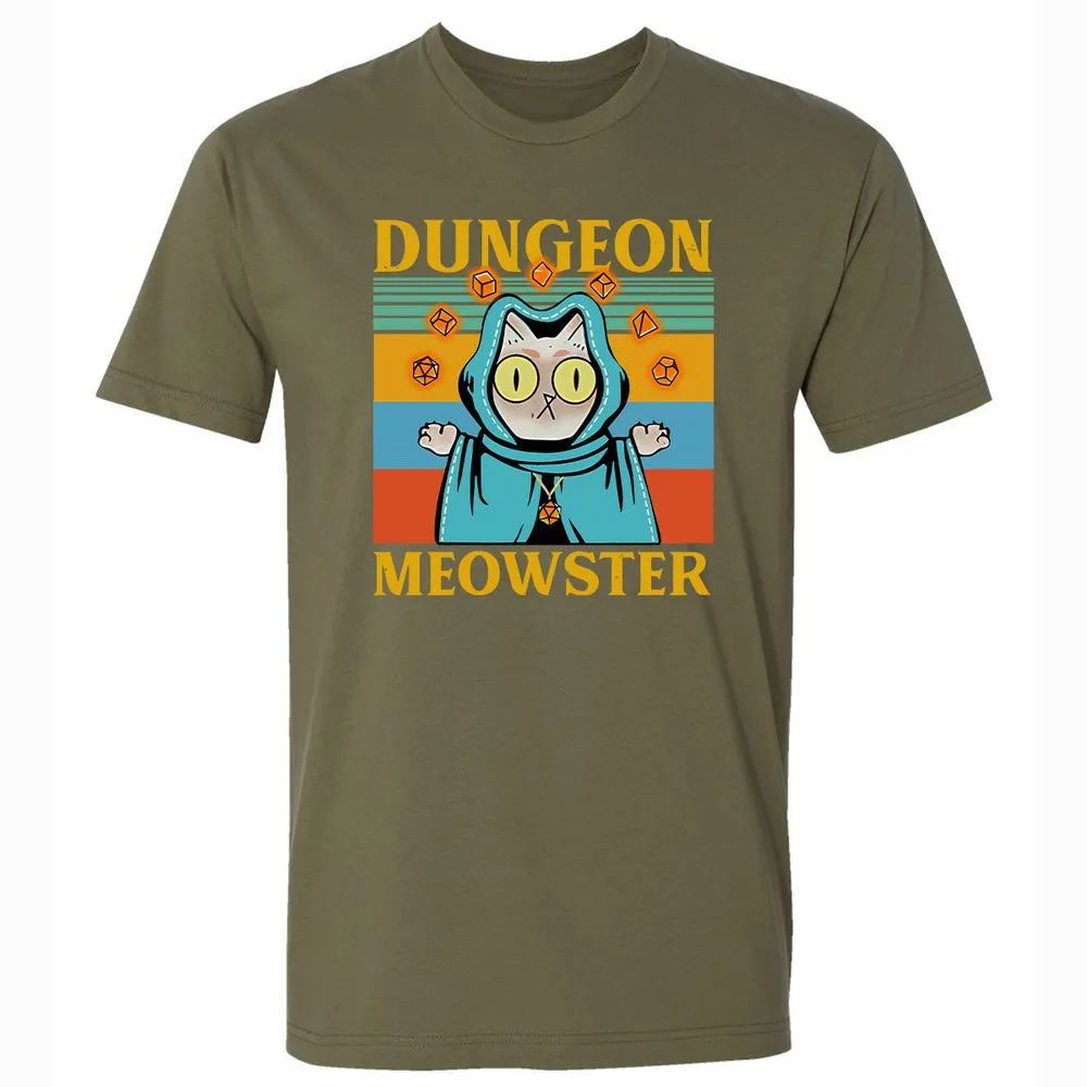 Dungeon Meowster Premium Unisex T-Shirt - Military Green - 5