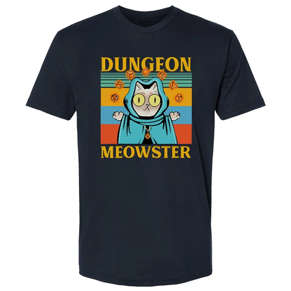 Dungeon Meowster Premium Unisex T-Shirt - Midnight Navy - 2