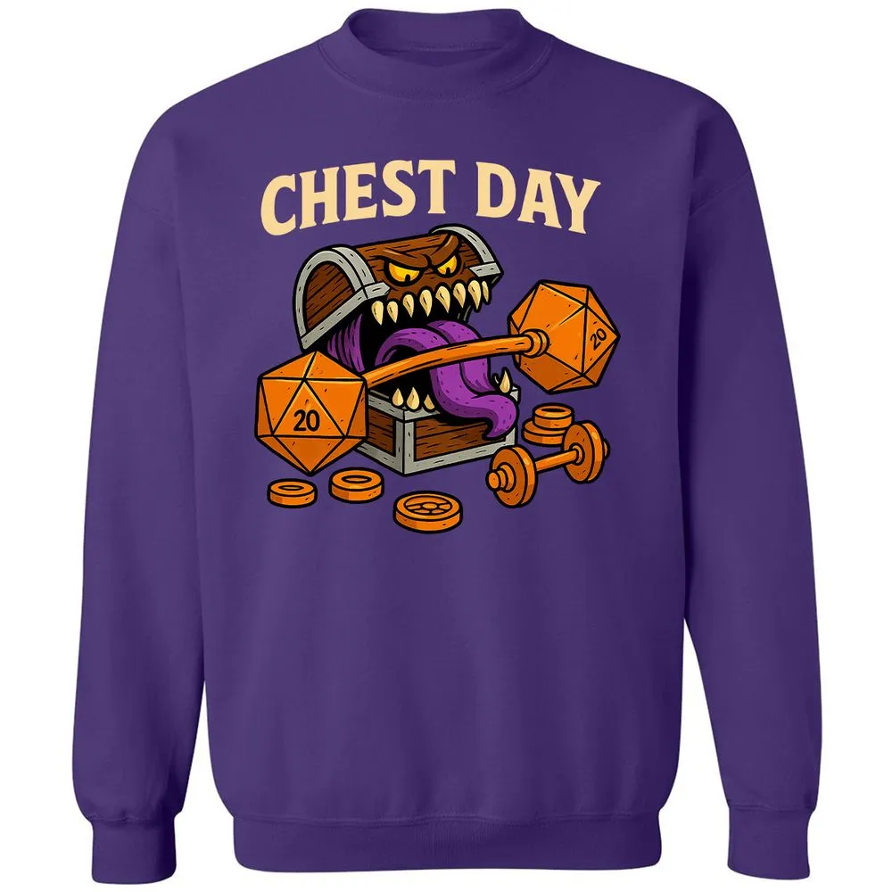 Chest Day Classic Unisex Sweatshirt - Purple - 6
