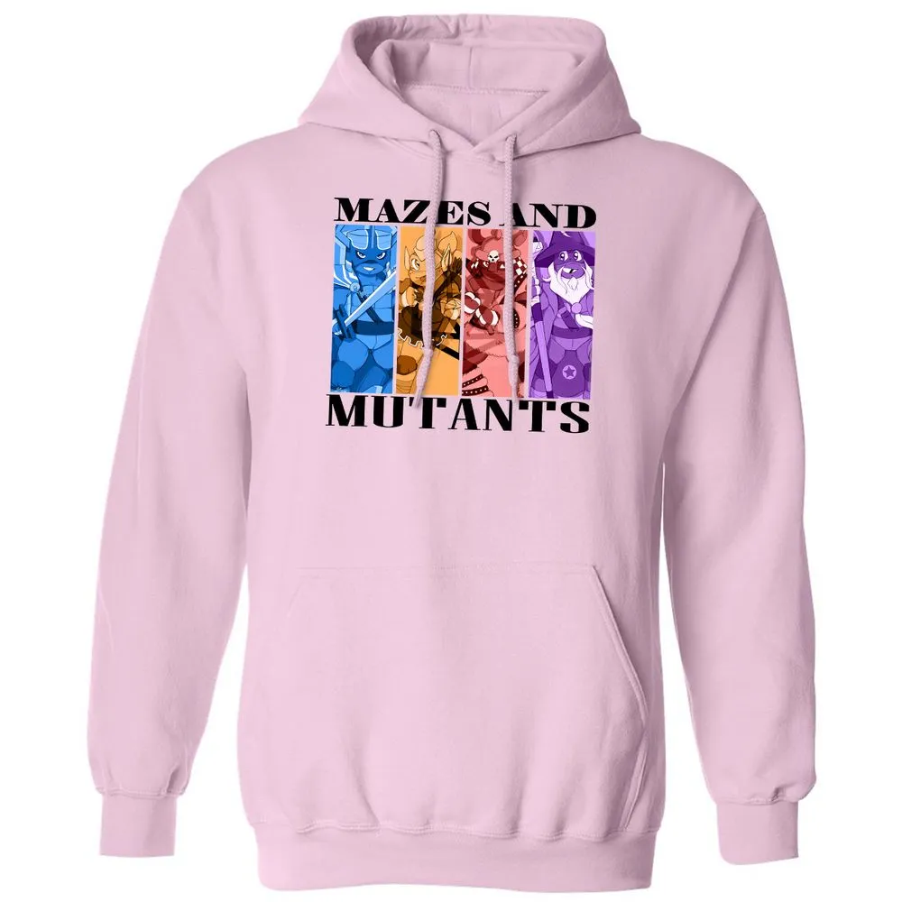 Mazes & Mutants Classic Unisex Hoodie - Light Pink - 3