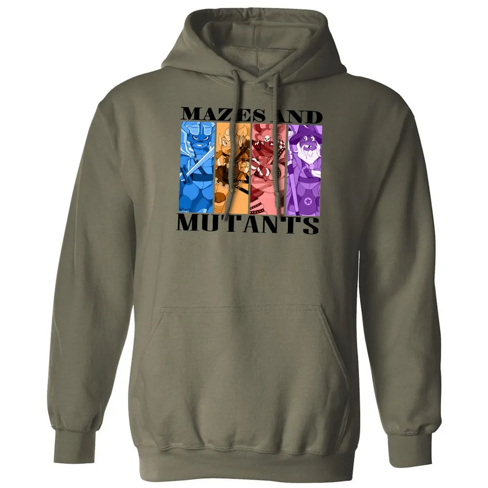 Mazes & Mutants Classic Unisex Hoodie - Military Green - 4