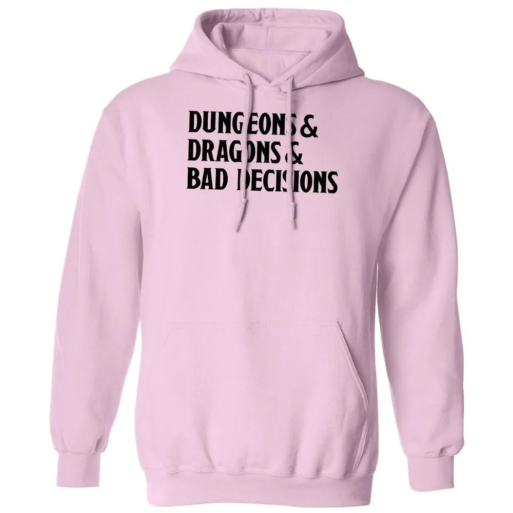 Bad Decisions Classic Unisex Hoodie - Light Pink - 3