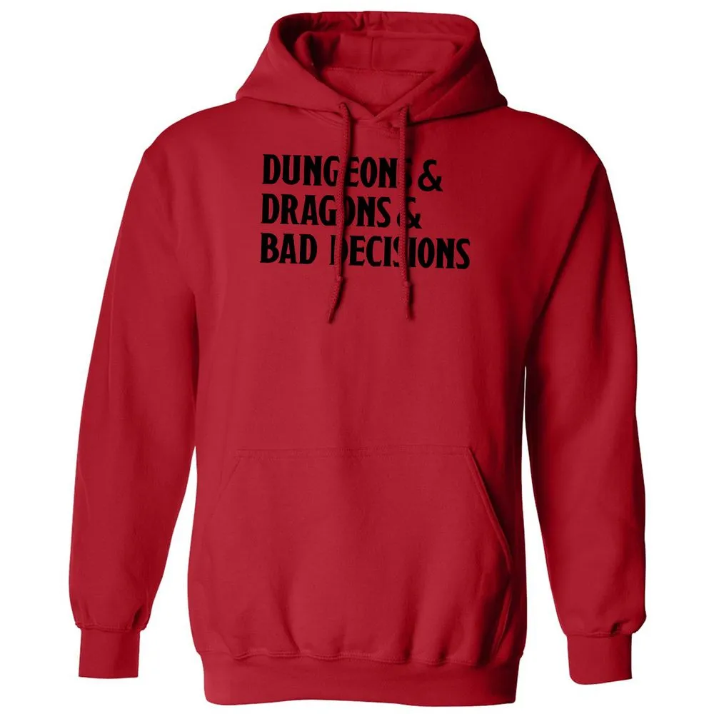 Bad Decisions Classic Unisex Hoodie - Red - 5