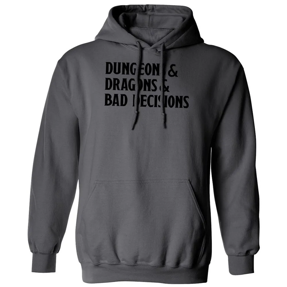 Bad Decisions Classic Unisex Hoodie - Charcoal - 7