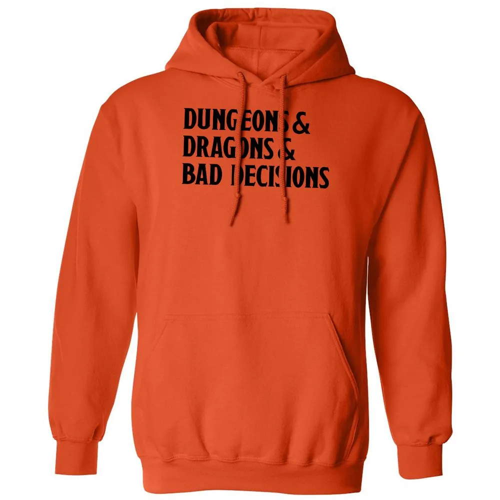 Bad Decisions Classic Unisex Hoodie - Orange - 10