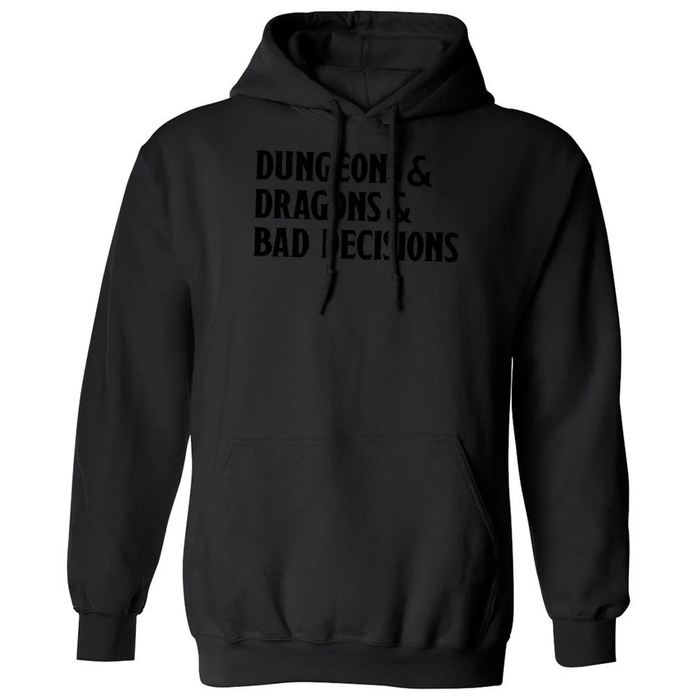 Bad Decisions Classic Unisex Hoodie - Black - 11