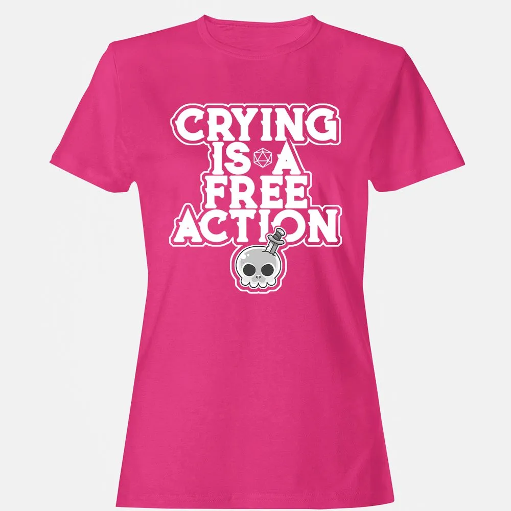 Crying Is A Free Action Women's T-Shirt - Heliconia - 6