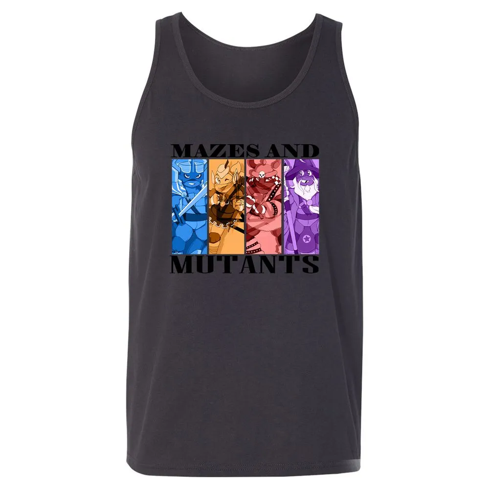 Mazes & Mutants Unisex Jersey Tank - Dark Grey - 7