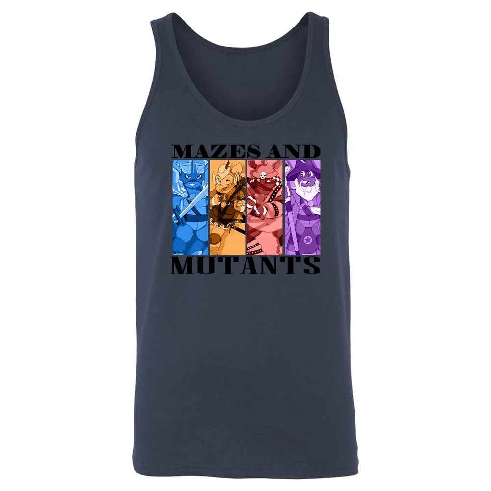 Mazes & Mutants Unisex Jersey Tank - Navy - 8
