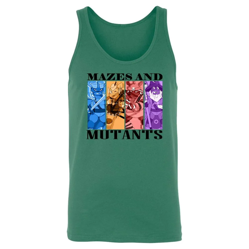 Mazes & Mutants Unisex Jersey Tank - Kelly - 9