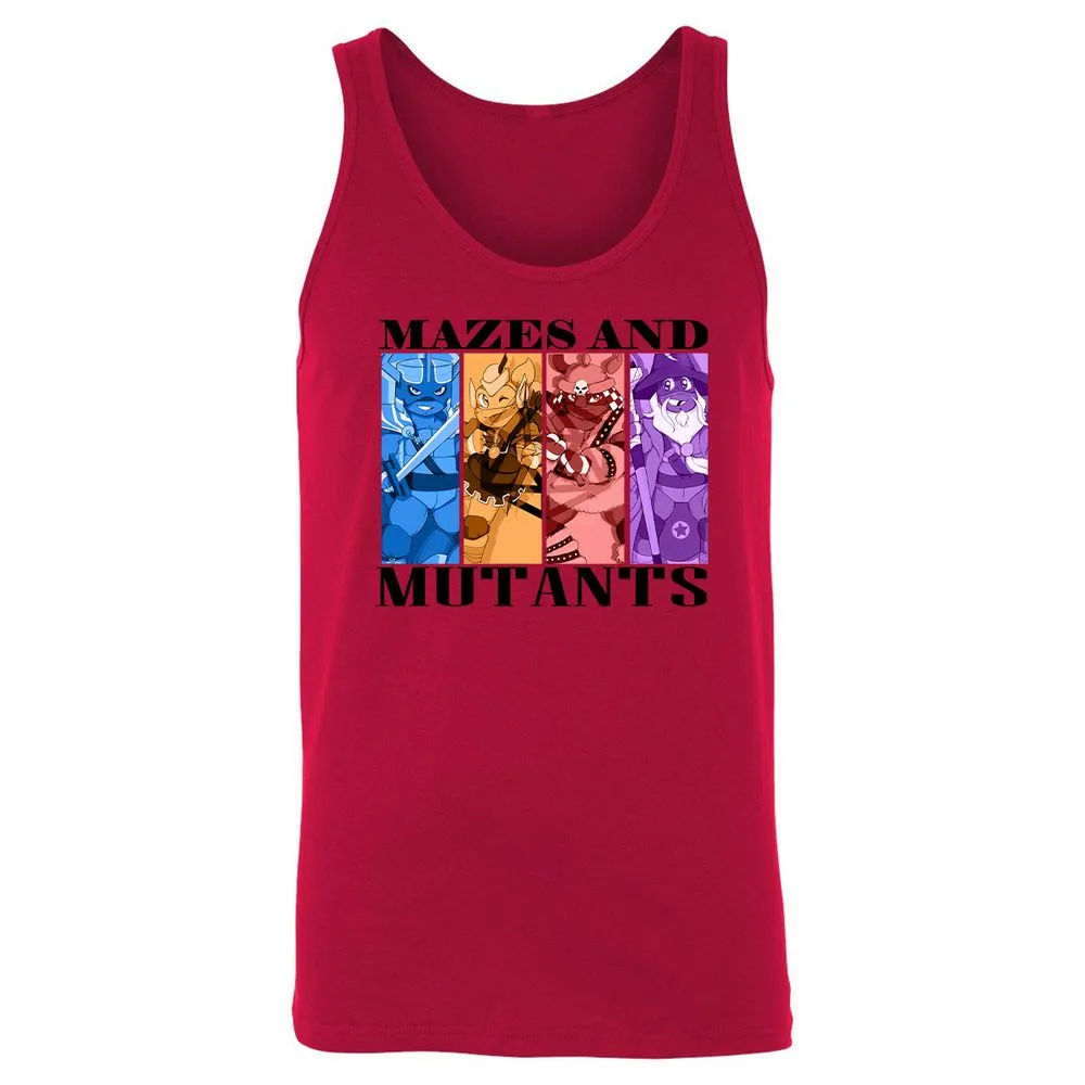Mazes & Mutants Unisex Jersey Tank - Red - 11